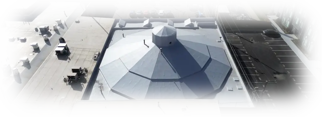 Commercial Building With TPO roofing
